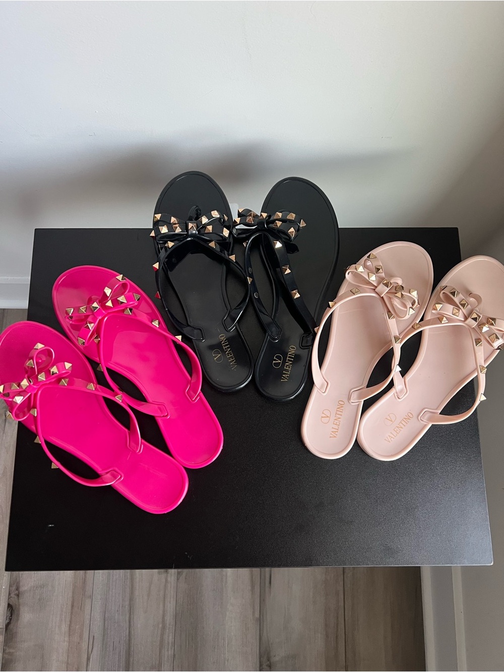 Valentino Garavani Rockstud Bow Jelly Sandals Bundle Size EU 40